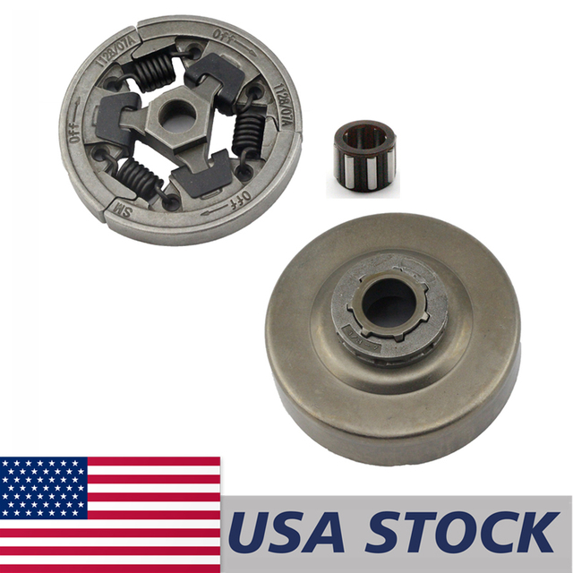 US STOCK - Clutch Drum Chain Sprocket Needle Cage Bearing Combo For Stihl MS360 036 MS340 034 Chainsaw 2-4 Days Delivery Time Fast Shipping For US Customers Only