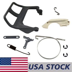US STOCK - Hand Guard Chain Brake Band Cover Level Strap Flat Spring Tension Spring Combo For Stihl MS250 025 Chainsaw 2-4 Days Delivery Time Fast Shipping For US Customers Only