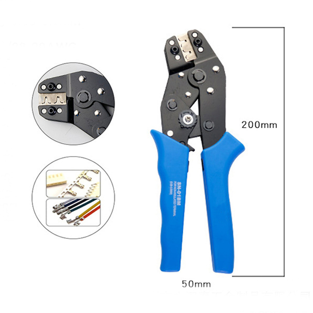 SN-01BM AWG28-20 Self-adjusting Terminal Wire Cable Crimping Pliers Tool For Dupont PH2.0 XH2.54 SM2.54