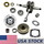 US STOCK - Crankshaft Grooved Ball Bearing Oil Seal Cylinder Muffler Gasket Clutch Drum Chain Sprocket With Rim Needle Cage Combo For MS660 066 Chainsaw 2-4 Days Delivery Time Fast Shipping For US Customers Only