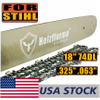 US STOCK - Holzfforma® 18Inch Guide Bar & Saw Chain Combo .325 .063 74DL For Stihl Chainsaw MS260 MS261 MS270 MS271 MS280 MS290 MS311 MS360 024 026 028 029 030 031 032 034 036 2-4 Days Delivery Time Fast Shipping For US Customers Only