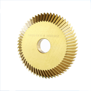 60mm/70mm Titanium Coated Circular Saw Blade 90T Single-sided/Double-sided Tooth For Most Horizontal Key Cutting Machine