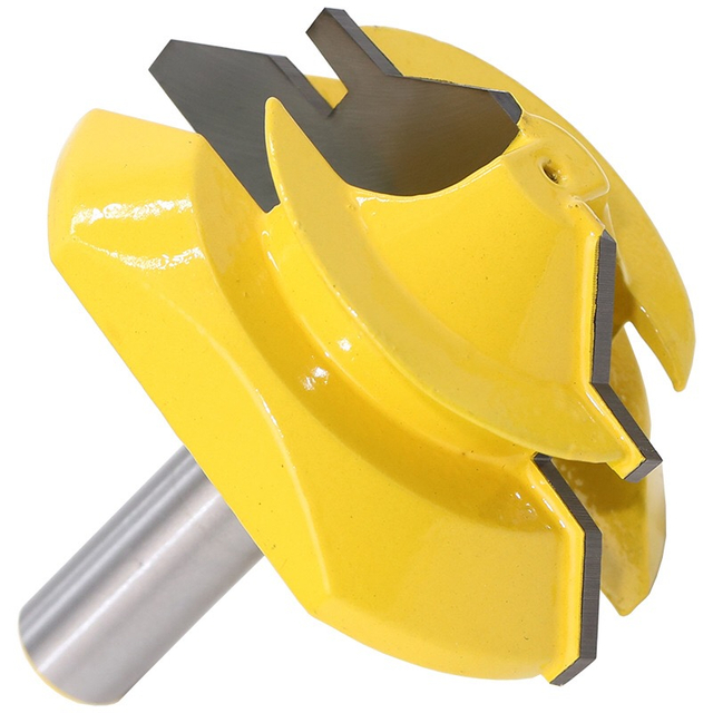 1/2'', 1/4'' Shank 45° 45 Degree Lock Miter Router Bit Tenon Milling Cutter Woodworking Tool