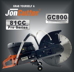 81cc JonCutter GC800 Gasoline Concrete Cut-Off Saw Cement Concrete Cutter Blade Not Included