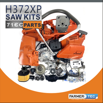 Complete Repair Parts For Holzfforma G372 Husqvarna 372XP Chainsaw Crankcase Engnie Motor Cylinder Crankshaft Fuel Tank Ignition Coil Carburetor Muffler High Type Air Filter Cover