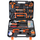 46pcs Screwdriver Saw Frame Claw Hammer Bits Ratchet Handle Claw Hammer Wire-cutter Flashlight Nipper Pliers Household Combination Kit Hardware Toolbox Wide Application Hand Tool