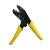 Insulated Terminals Ferrules Crimping Plier Ratcheting Crimper Tool with 5 Interchangeable Tips