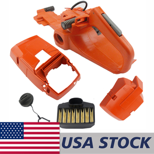 US STOCK - Rear Handle Fuel Tank Housing Oil Cap Top Shroud Engine Cylinder Cover Air Filter Cleaner Cover Combo For Husqvarna 362 365 372 372XP Chainsaw 2-4 Days Delivery Time Fast Shipping For US Customers Only