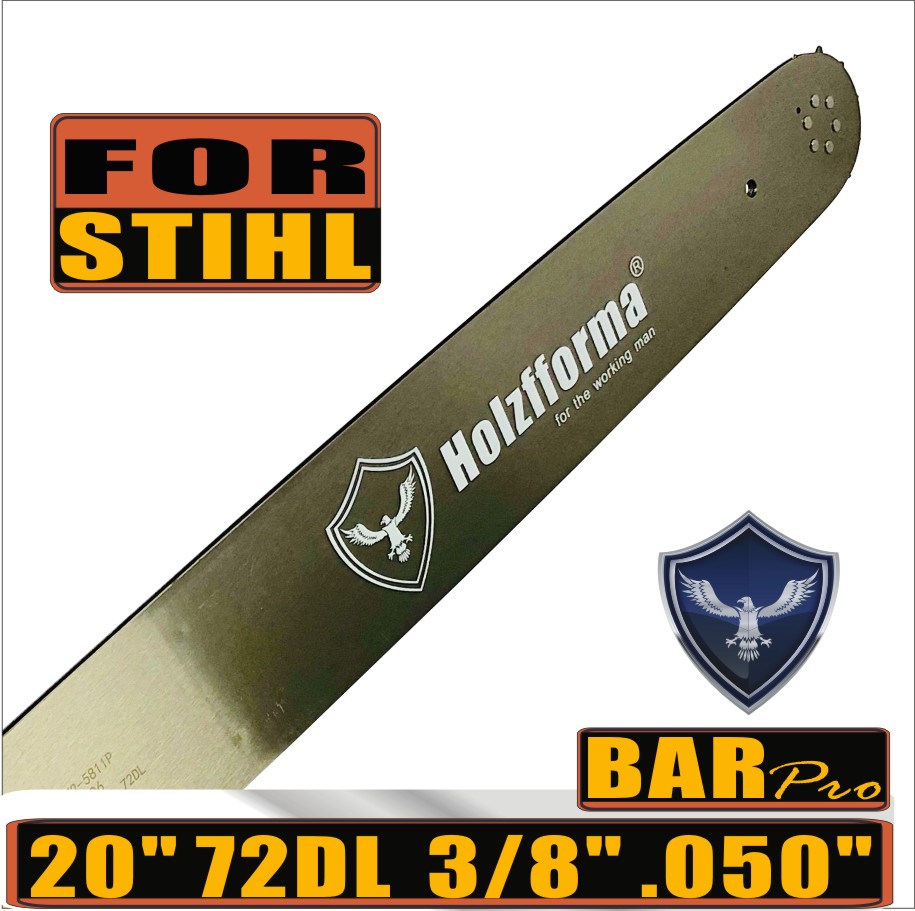 Holzfforma® 20inch 3/8 .050 72DL Guide Bar For Stihl MS360 MS361 MS362 MS380 MS390 MS440 MS441 MS460 MS461 MS660 MS661 MS650