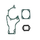 Aftermarket Stihl MS380 MS381 038 Chainsaw Crankcase cylinder muffler Gasket Set 1119 029 0500, 1119 029 2302, 1125 149 0601