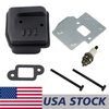 US STOCK - Muffler Cooling Plate Bolt Gasket Spark Plug Combo For Stihl MS250 025 Chainsaw 2-4 Days Delivery Time Fast Shipping For US Customers Only
