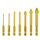 7pcs 3-12mm Hex Shank Multifunctional Glass Tile Punch Hole Opener Cement Triangle Rotor Drill Bit Hole Saw