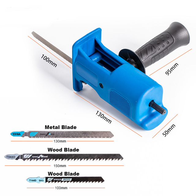 Reciprocating Saw Attachment Adapter Change Electric Drill Into Reciprocating Saw For Wood Metal Cutting