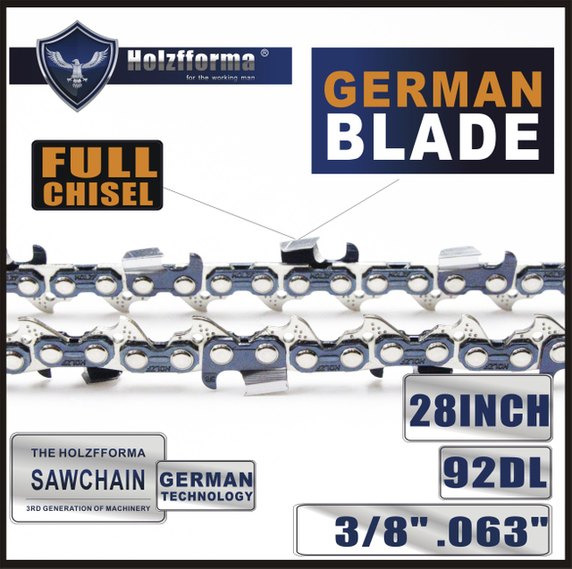 3/8 .063 28inch 92 Drive Links Full Chisel Saw Chain For Stihl MS361 MS362 MS380 MS390 MS440 MS441 MS460 MS461 MS660 MS661 MS650