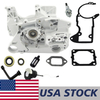 US STOCK - Crankcase Cylinder Muffler Gasket Oil Seal Fuel Oil Hose Filter Cap NGK Spark Plug Combo For MS460 046 Chainsaw 2-4 Days Delivery Time Fast Shipping For US Customers Only
