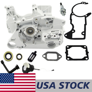 US STOCK - Crankcase Cylinder Muffler Gasket Oil Seal Fuel Oil Hose Filter Cap NGK Spark Plug Combo For MS460 046 Chainsaw 2-4 Days Delivery Time Fast Shipping For US Customers Only