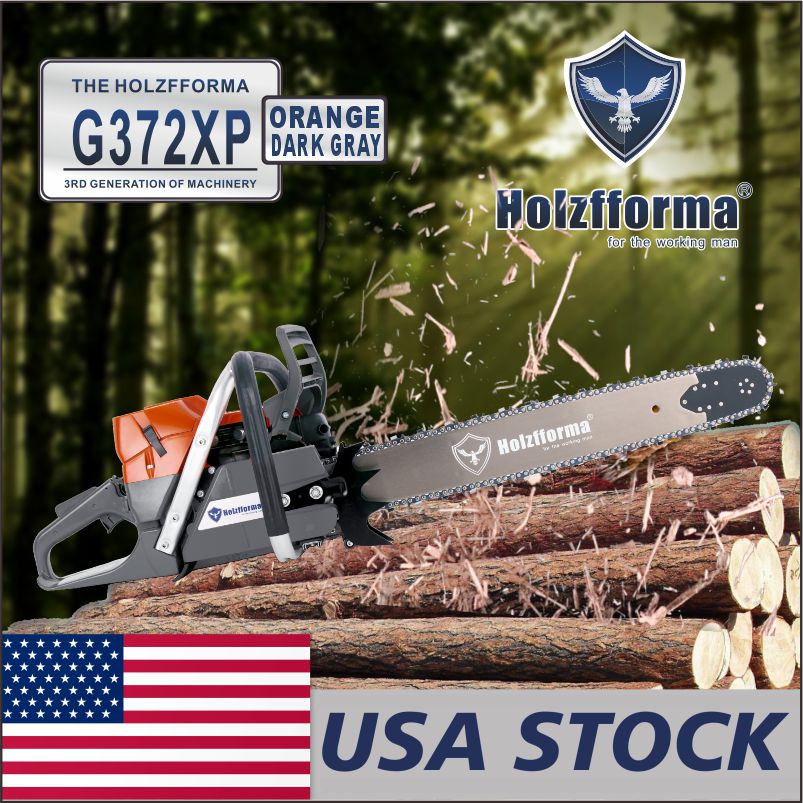 US STOCK - 71cc Holzfforma® G372XP Gasoline Chain Saw Power Head 50mm Bore Without Guide Bar and Chain Top Quality By Farmertec All Parts Are For Husqvarna 372XP Chainsaw With Wrap Around Handle Bar 2-4 Days Delivery Time Fast Shipping For US Customers Only