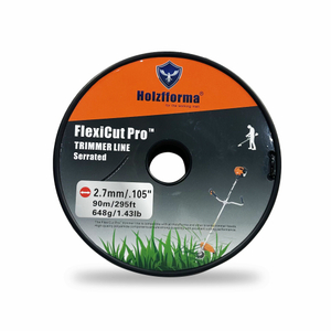 Holzfforma FlexiCut Pro™ .105'' 295FT String Trimmer Cutting Line Serrated Type Durability Sharpness Low Noise and Top Grade Quality