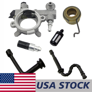 US STOCK - Oil Pump Worm Spring Fuel Oil Line Hose Filter Combo For Stihl MS360 036 MS340 034 Chainsaw 2-4 Days Delivery Time Fast Shipping For US Customers Only
