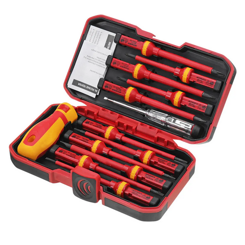 13Pcs Electronic Insulated Screwdriver Set Phillips Slotted Torx CR-V Screwdriver Repair Tools