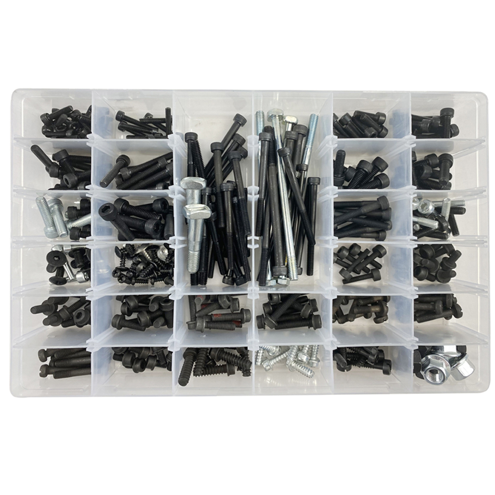340IN1 Hexagon Flange Screws Nuts Kit For Most of Husqvarna Chainsaws 137 142 50 51 55 61 268 272 281 288 340 345 350 353 357 359 362 365 372 394 395 435 440 445 450
