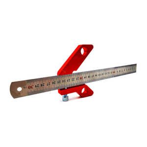 Woodworking Magnetic Center Scriber Finder 45 90 Degrees Angle Line Caliber Ruler Metric and Inch Wood Measuring Scribe Tool