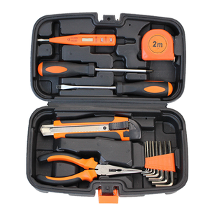 15pcs Screwdriver Measuring Tape Nipper Pliers Knife Wrench Household Combination Kit Hardware Toolbox Wide Application Hand Tool