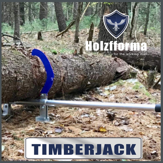 Alloy Timberjack Wood Chuck Log Lifter Roller Fencing Jack Hook Detachable Tool Blue color With Two Jacks
