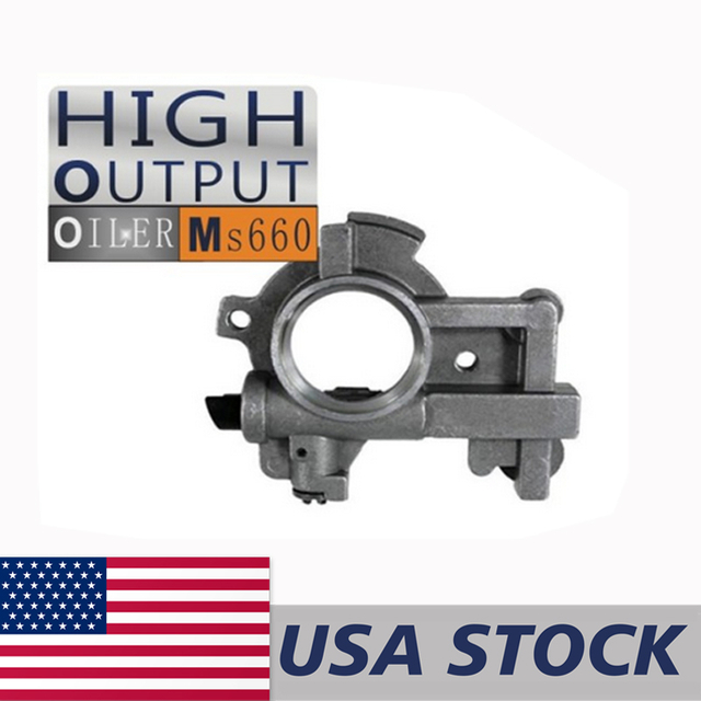 US STOCK - High Output / Flow Oil pump Oiler Kit For STIHL 066 MS650 MS660 MS 650 660 Chainsaw 1122 640 3201 2-4 Days Delivery Time Fast Shipping For US Customers Only