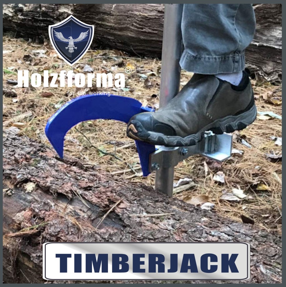Alloy Timberjack Wood Chuck Log Lifter Roller Fencing Jack Hook Detachable Tool Blue color With Two Jacks