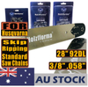 AU STOCK only to AU ADDRESS - Holzfforma® Pro 28inch 3/8 .058 92DL Solid Guide Bar & Standard Chain & Ripping Chain & Skip Chain Combo For Husqvarna 61 66 266 268 272 281 288 365 372 385 390 394 395 480 562 570 575 Chainsaw 2-4 Days Delivery Time Fast Shipping For AU Customers Only
