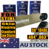 AU STOCK only to AU ADDRESS - Holzfforma® Pro 36 Inch .404 .063 104DL Solid Guide Bar & Standard Chain & Semi Chisel Ripping Chain & Full Chisell Skip Chain Combo For Stihl 088 MS880 070 090 084 076 075 051 050 Chainsaw 2-4 Days Delivery Time Fast Shipping For AU Customers Only