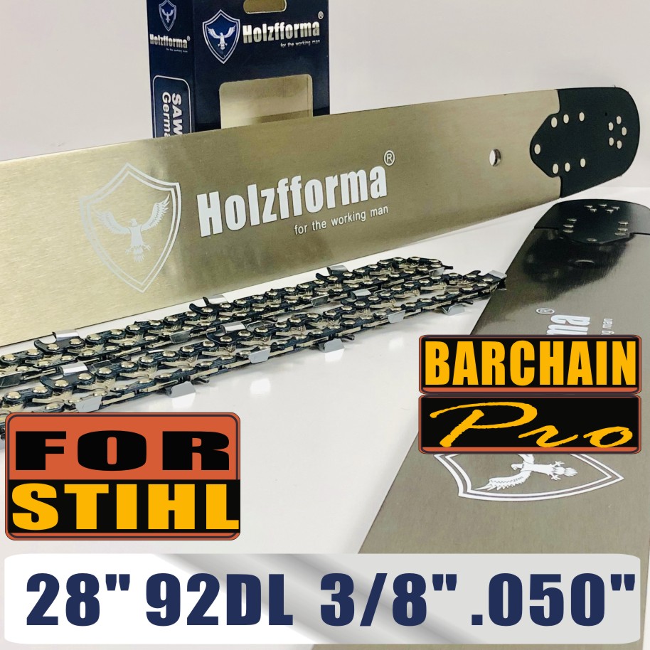 US STOCK - Holzfforma® 28inch 3/8 .050 92DL Bar & Full Chisel Saw Chain Combo For Stihl Chainsaw MS360 MS361 MS362 MS380 MS390 MS440 MS441 MS460 MS461 MS660 MS661 MS650 2-4 Days Delivery Time Fast Shipping For US Customers Only