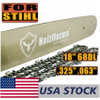 US STOCK - Holzfforma® 18Inch Guide Bar &Saw Chain Combo .325 .063 68DL For Stihl MS170 MS171 MS180 MS181 MS190 MS191T MS192T MS200 MS210 MS211 MS230 MS250 017 018 020 021 023 025 Chainsaw 2-4 Days Delivery Time Fast Shipping For US Customers Only
