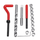 15pcs M10x1.5 Helicoil Restoring Thread Repair Tools Wire Insert Kit Compatible Hand Repairing Tool