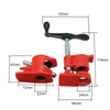 1/2 Inch Wood Gluing Pipe Clamp Set Heavy Duty Fixture Carpenter Woodworking Tools