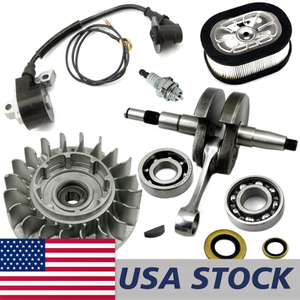 US STOCK - Flywheel Crankshaft Ignition Coil Air Filter Grooved Ball Bearing Oil Seal NGK Spark Plug For MS660 066 Chainsaw 2-4 Days Delivery Time Fast Shipping For US Customers Only