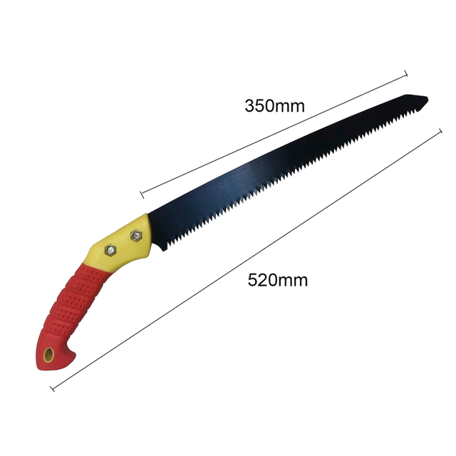 350mm (14 inch) Blade Pruning Hand Saw With Sheath For Trimming Branches Shrubs Wood Tree Garden Woodworking