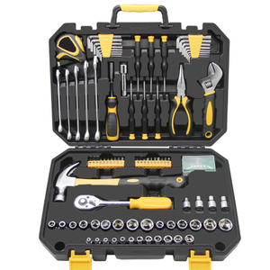127in1 3/8'' Ratchet Wrench Screwdriver Sleeves Bits Pliers Spanner Measuring Tape Home Repair DIY Hand Tool Kit