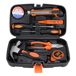 9pcs Wire-cutter Measuring Insulating Tape Screwdriver Household Combination Kit Hardware Toolbox Wide Application Hand Tool