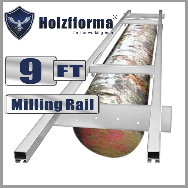 US STOCK - 9FT Genuine Holzfforma® Milling Rail System, Milling Guide Set Works with all 20/24/36/48 inch Small Chainsaw mills 2-4 Days Delivery Time Fast Shipping For US Customers Only