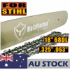 AU STOCK only to AU ADDRESS - Holzfforma® 18Inch Guide Bar &Saw Chain Combo .325 .063 68DL For Stihl MS170 MS171 MS180 MS181 MS190 MS191T MS192T MS200 MS210 MS211 MS230 MS250 017 018 020 021 023 025 Chainsaw 2-4 Days Delivery Time Fast Shipping For AU Customers Only