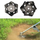 Farmertec 9.5 inches Carbon Steel Sharpener Weed Mowing Weeding Tray Trimmer Edging Head Arbor Hole Size 25.4mm(1inch) For STIHL HUSQVARNA ECHO and Many other brands
