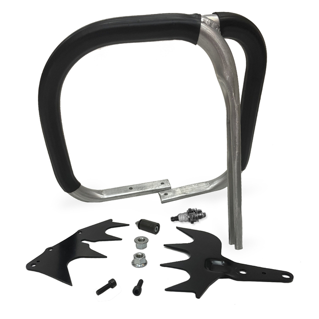 Wrap Around Handle Bar Big Size Bumper Spike Chain Catcher Screw Bar Nut NGK Spark Plug Set For Husqvarna 362 365 372 XP 372 X-Torq Chainsaw