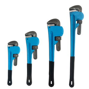 10'' 12'' 14'' 18'' 24'' 36'' Pipe Plumbing Wrench Heavy Duty Hand Tool WT Soft Handle Grip Adjustable Jaws For Gas Tank Repair Household Plumbing Vehicle Maintenance