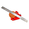 Woodworking Magnetic Center Scriber Finder 45 90 Degrees Angle Line Caliber Ruler Metric and Inch Wood Measuring Scribe Tool