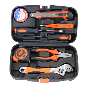 9pcs Insulating Measuring Tape Wrench Wire-cutter Screwdriver Household Combination Kit Hardware Toolbox Wide Application Hand Tool