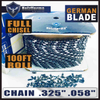 Holzfforma® 100FT Roll .325 .058\'\' Full Chisel Saw Chain With 40 Sets Matched Connecting links and 25 Boxes