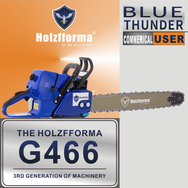 76.5cc Holzfforma® Blue Thunder G466 Gasoline Chain Saw Power Head Without Guide Bar and Chain All parts are For MS460 046 Chainsaw