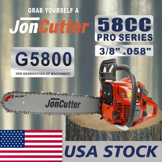 US STOCK - 58cc JonCutter Gasoline Chainsaw Power Head Without Saw Chain and Guide Bar 2-4 Days Delivery Time Fast Shipping For US Customers Only